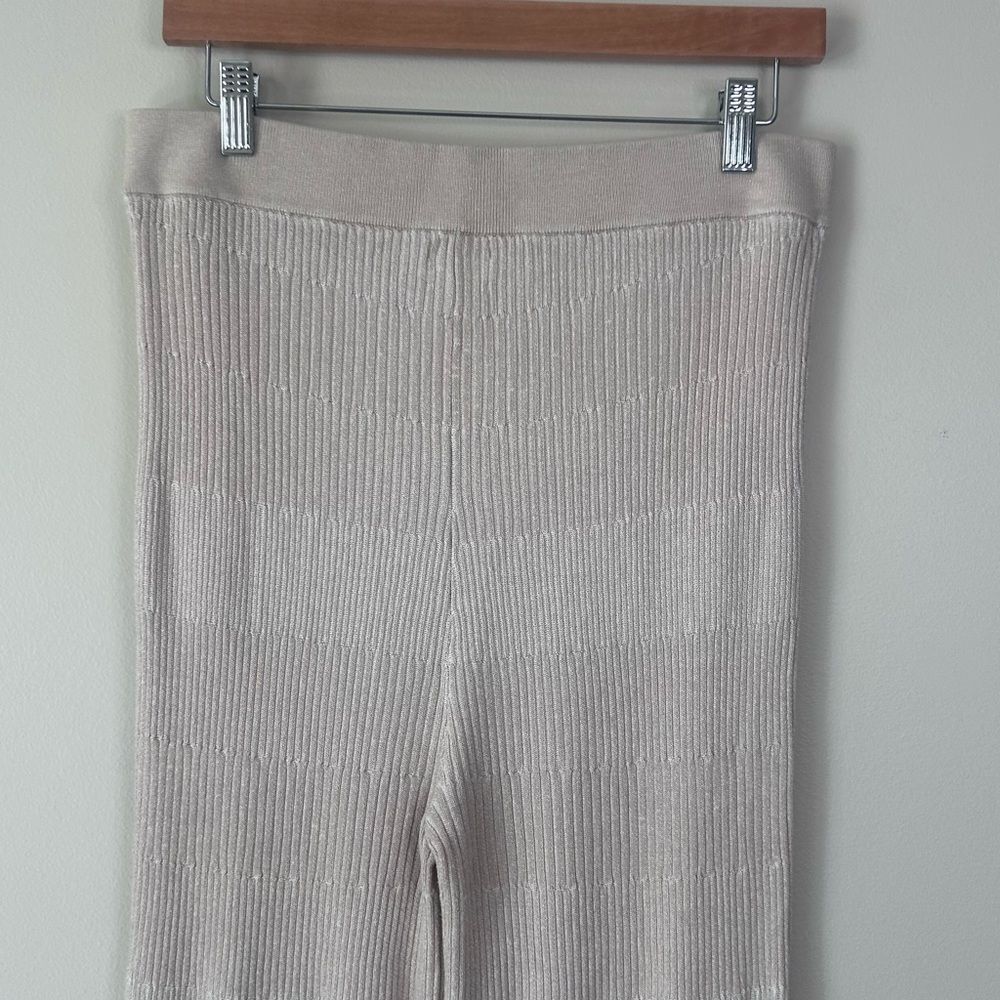 Revolve Song of Style Tonal Elyse Ribbed Knit High Waist Flare Pants Size XL - Picture 8 of 10